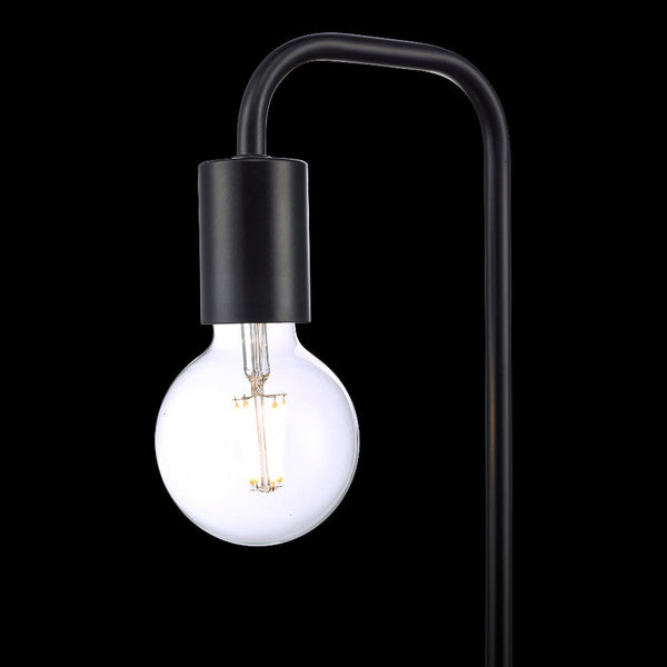 Modern Table Lamp Desk Light Timber Base Bedside Bedroom Black Lamps