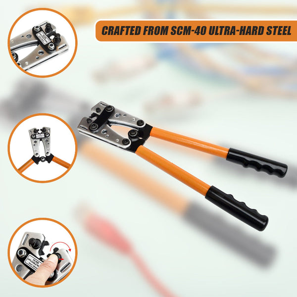 6 50 Mm2 Wire Crimper Cable Electric Tube Crimping Hand Tool Battery Lug Hand Crimpers & Strippers