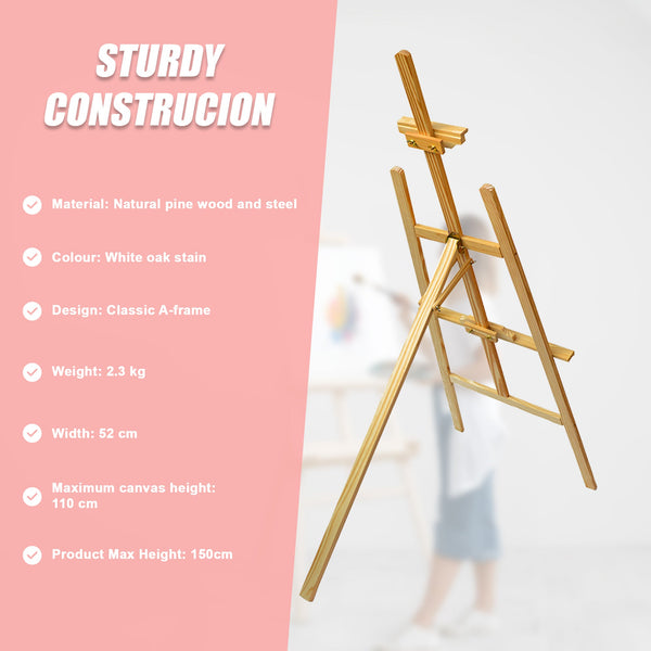 Pine Wood Easel Artist Display Painting Shop Tripod Stand Wedding Other Painting Accessories