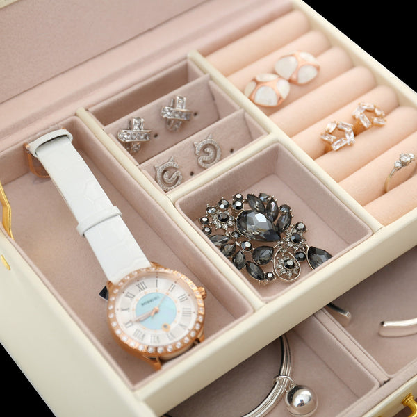 Veile Studios Jewellery Storage Box Girls Rings Necklaces Display Organiser Case Jewellery Boxes