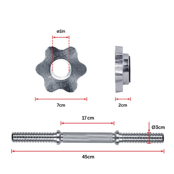 35Kg Dumbbell Adjustable Weight Set Dumbbells