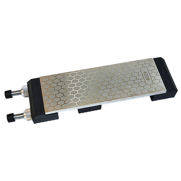 Double Sided Diamond Knife Sharpening Stone W/ Holder Sharpeners