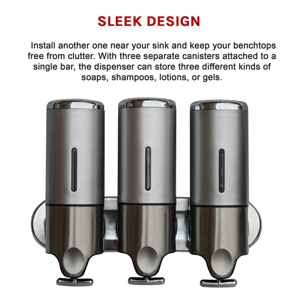 1500Ml Shower Liquid Soap Body Lotion Gel Shampoo Bathroom Dispenser Soap Dishes & Dispensers