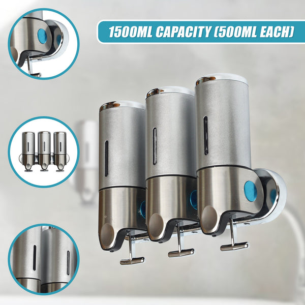 1500Ml Shower Liquid Soap Body Lotion Gel Shampoo Bathroom Dispenser Soap Dishes & Dispensers