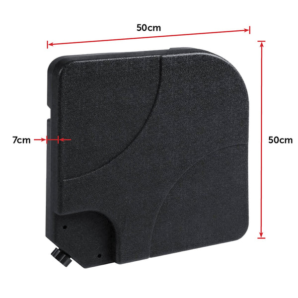 Outdoor Patio 4 Piece Cantilever Offset 3M Umbrella Base Stand Weight Water Sand Umbrella Stands