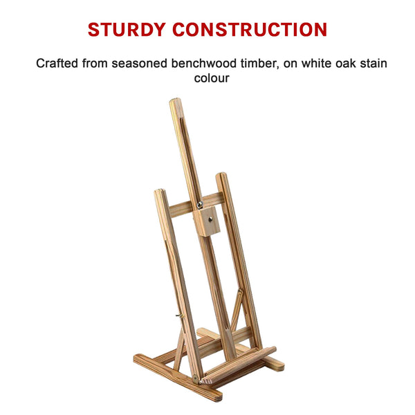 Tabletop Easel Wood Studio H Frame Artist Display Painting Shop Tripod Stand Wedding Easels