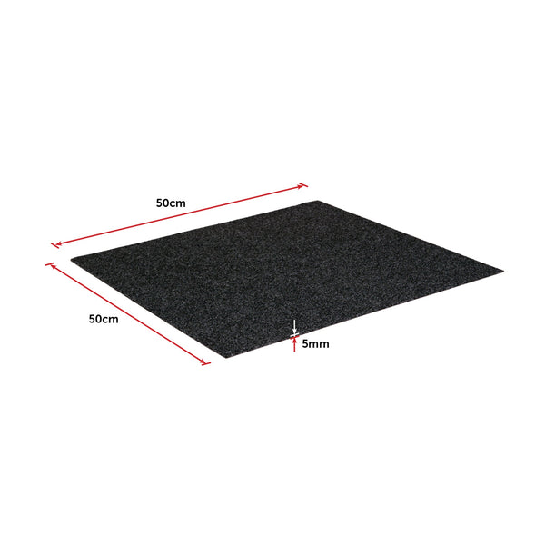 5M2 Box Of Premium Commercial Domestic Office Heavy Use Flooring Charcoal Carpet Tiles
