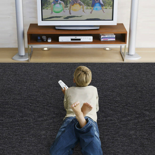 5M2 Box Of Premium Commercial Domestic Office Heavy Use Flooring Charcoal Carpet Tiles