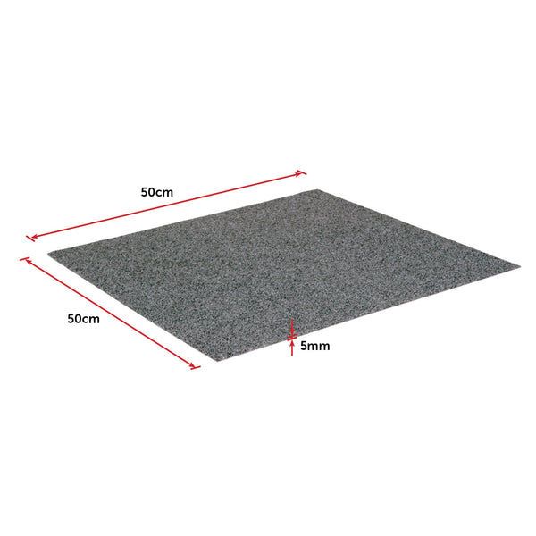 5M2 Box Of Premium Commercial Domestic Office Heavy Use Flooring Grey Carpet Tiles