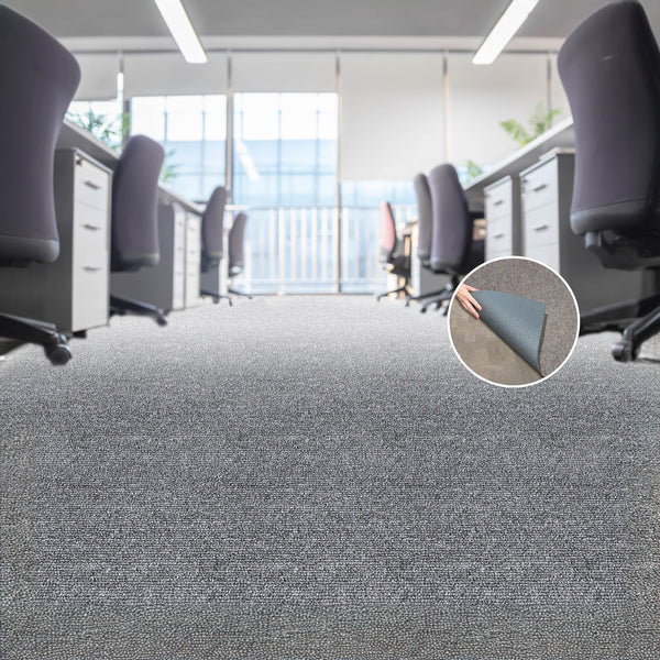 5M2 Box Of Premium Commercial Domestic Office Heavy Use Flooring Grey Carpet Tiles