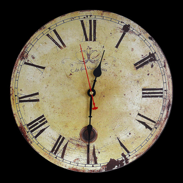 Large Wall Clock Kitchen Office Retro Timepiece Wall Clocks