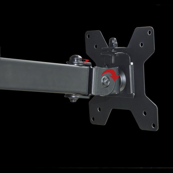 Dual Lcd Monitor Desk Mount Stand Adjustable Fits 2 Screens Up To 27" Monitor Mounts & Stands