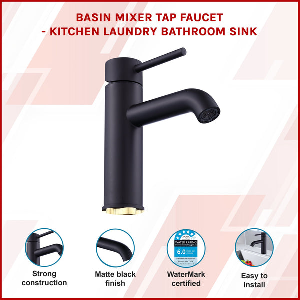 Basin Mixer Tap Faucet Kitchen Laundry Bathroom Sink Kitchen Taps