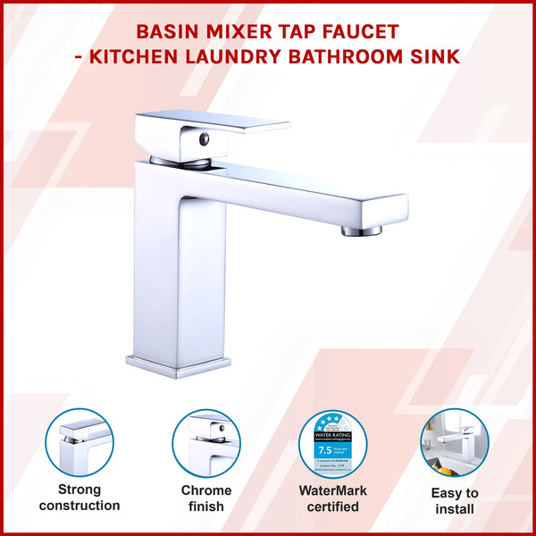 Basin Mixer Tap Faucet Kitchen Laundry Bathroom Sink Kitchen Taps