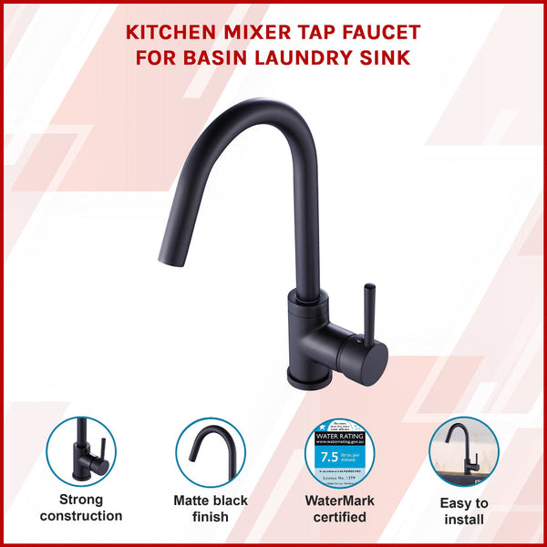 Kitchen Mixer Tap Faucet For Basin Laundry Sink Bathroom Sink Taps