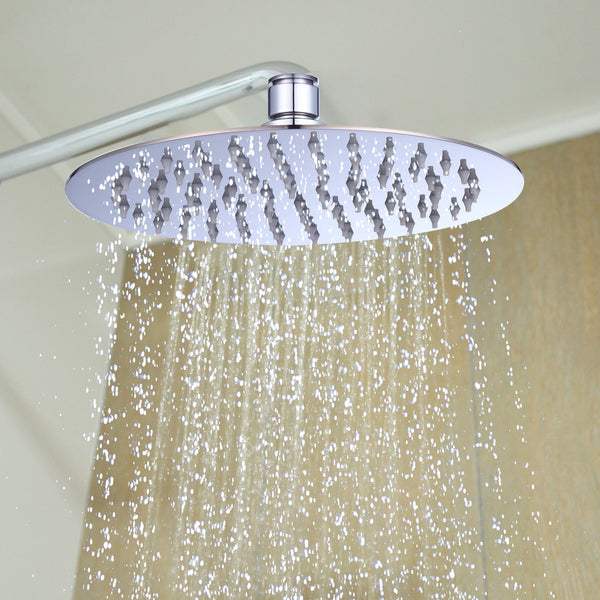 200Mm Shower Head Round 304Ss Polished Chrome Finish Shower Heads & Combos
