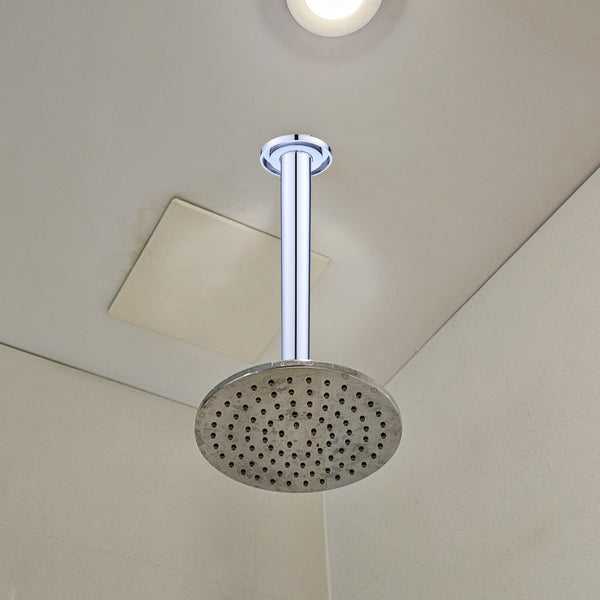 Shower Head Arm Wall Connector Round Bathroom Rainforest Showerhead Shower Heads & Combos