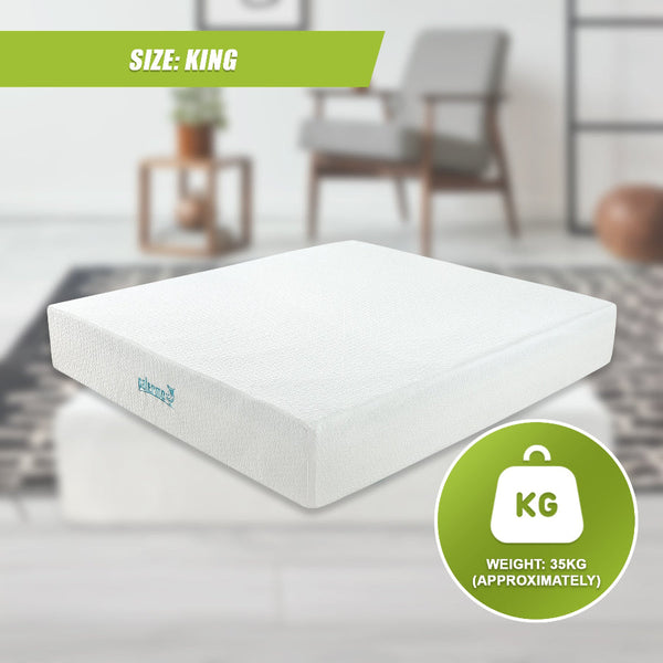 King Mattress 30Cm Memory Foam Green Tea Infused Certipur Mattresses