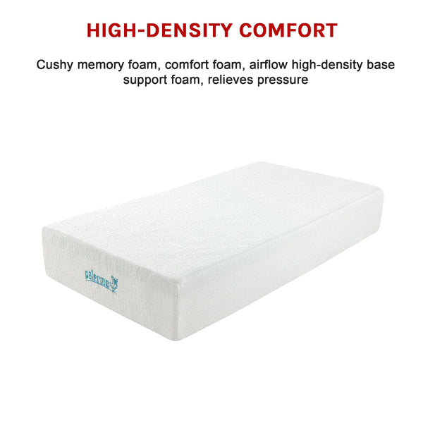 King Single Mattress 30Cm Memory Foam Green Tea Infused White Mattresses