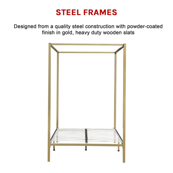 4 Four Poster Double Bed Frame Double Bed Frames