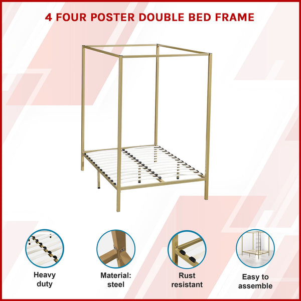 4 Four Poster Double Bed Frame Double Bed Frames
