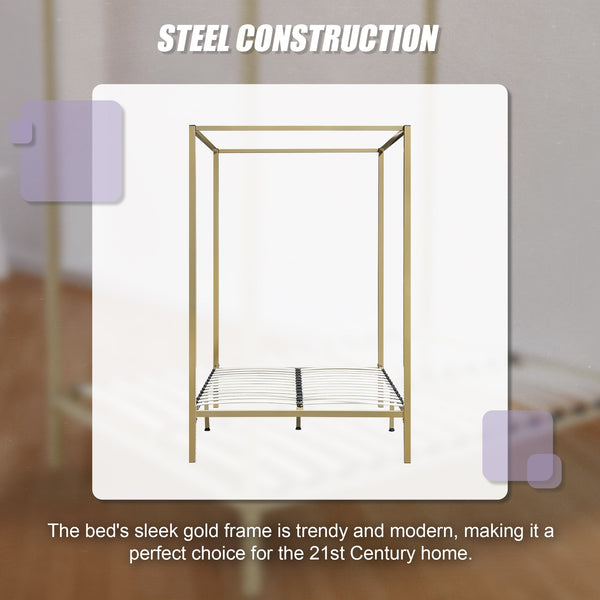 4 Four Poster Double Bed Frame Double Bed Frames