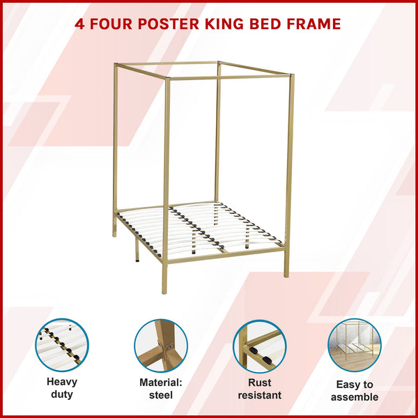 4 Four Poster King Bed Frame King Bed Frames