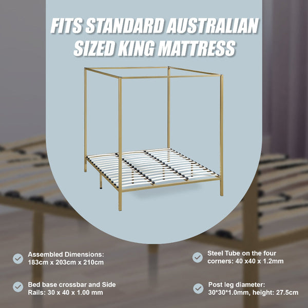 4 Four Poster King Bed Frame King Bed Frames