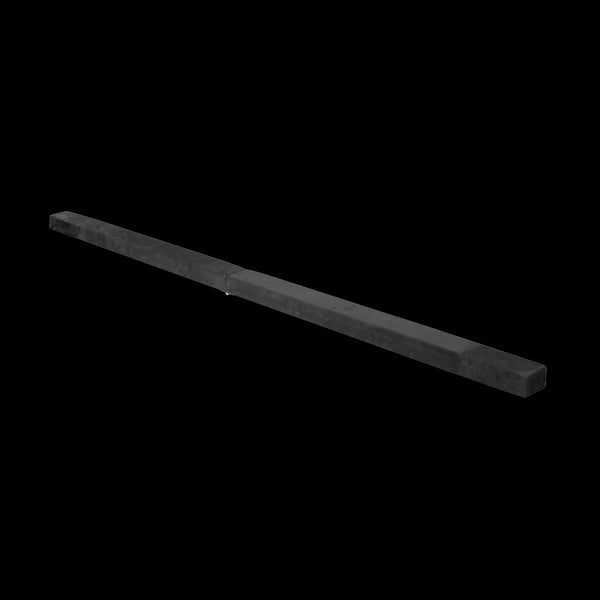 2.2M Gymnastics Folding Balance Beam Black Synthetic Suede Balance Beams