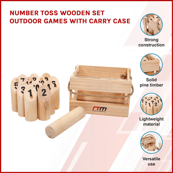 Number Toss Set Outdoor Games With Carry Case Other Outdoor Toys