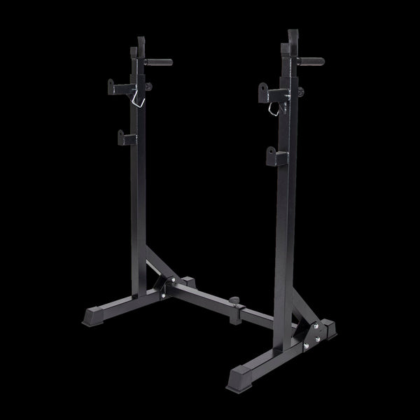 Commercial Squat Rack Adjustable Pair Fitness Exercise Weight Lifting Gym Barbell Stand Barbells & Attachments