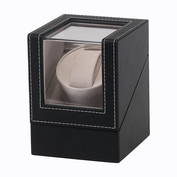Randy & Travis Machinery Automatic Watch Winder Display Box Case Motor Rotation Storage Pu Leather Watch Winders