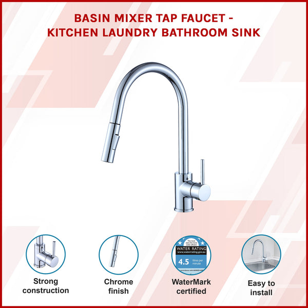 Basin Mixer Tap Faucet Kitchen Laundry Bathroom Sink Kitchen Taps