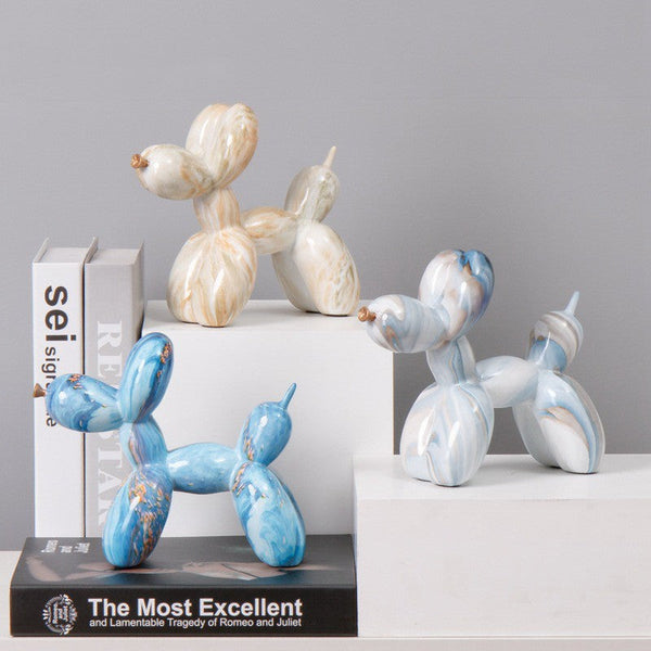 Fluid Balloon Dog Resin Ornaments Creative Living Room Home Artifact Desktop Decoration