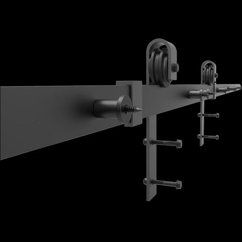 1.8M Sliding Barn Door Hardware Heavy Duty Sturdy Kit Sliding Door Hardware