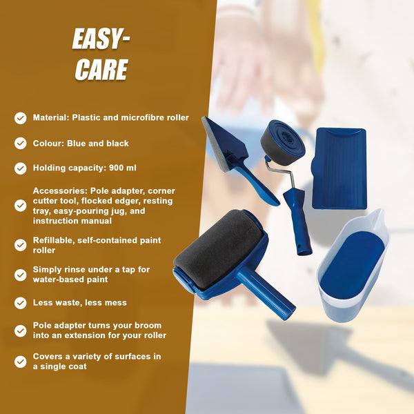 Paint Painting Set Self Contained Drip Splatter Roller Paint Rollers