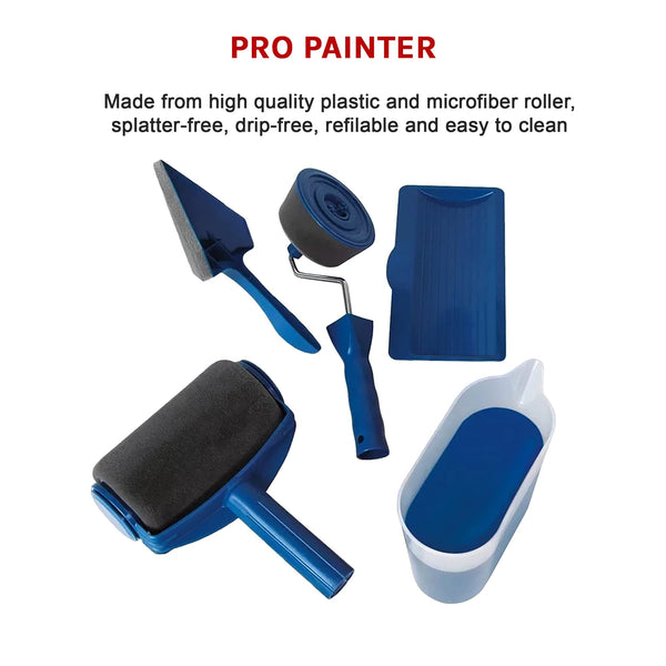 Paint Painting Set Self Contained Drip Splatter Roller Paint Rollers