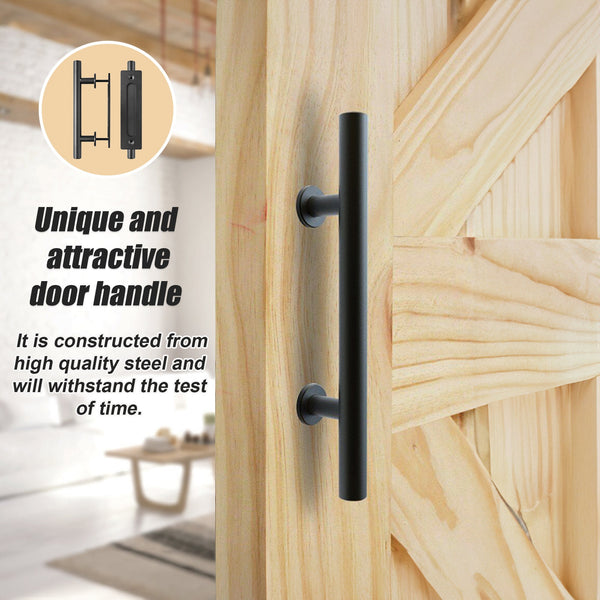 Carbon Steel Door Handle & Flush Pull Wood Gate Hardware 12" Other Door Hardware