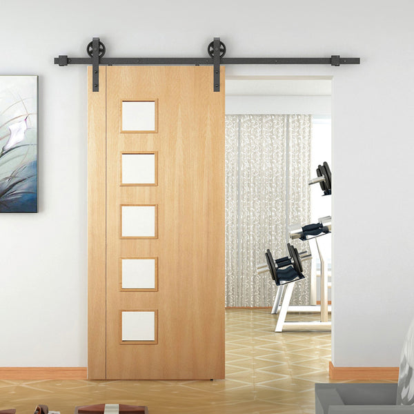 2M Big Spoke Wheel Sliding Barn Door Hardware Barn Doors