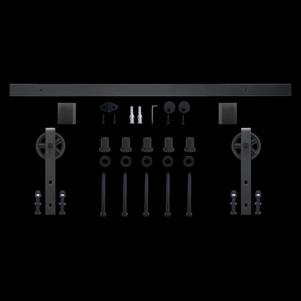 2M Big Spoke Wheel Sliding Barn Door Hardware Barn Doors