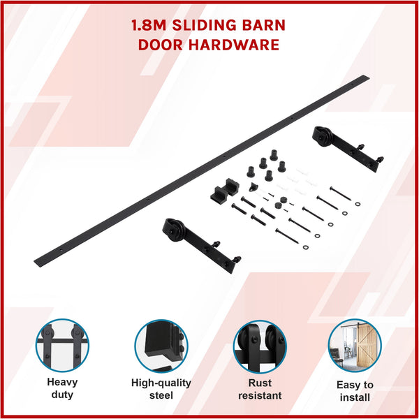 1.8M Sliding Barn Door Hardware Sliding Door Hardware