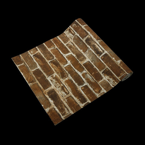 Wallpaper Faux Brick Paper Roll Wallpaper Rolls & Sheets
