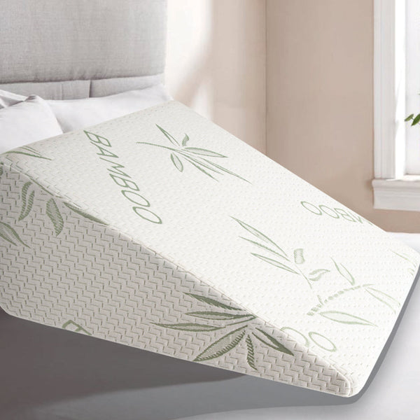 Cool Gel Memory Foam Bed Wedge Pillow Cushion Neck Back Support Sleep With Cover Wedges & Bed Positioners