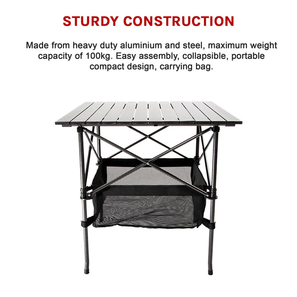 Folding Collapsible Camping Table Caravan Rv Heavy Duty Steel & Aluminium Camping Tables