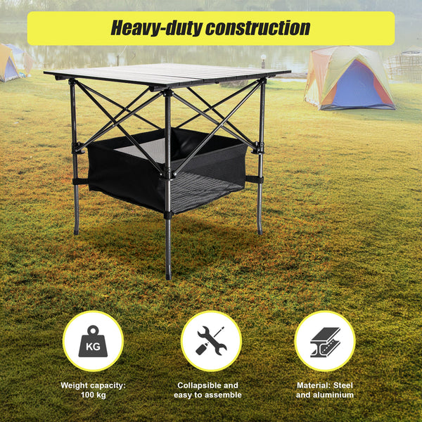 Folding Collapsible Camping Table Caravan Rv Heavy Duty Steel & Aluminium Camping Tables