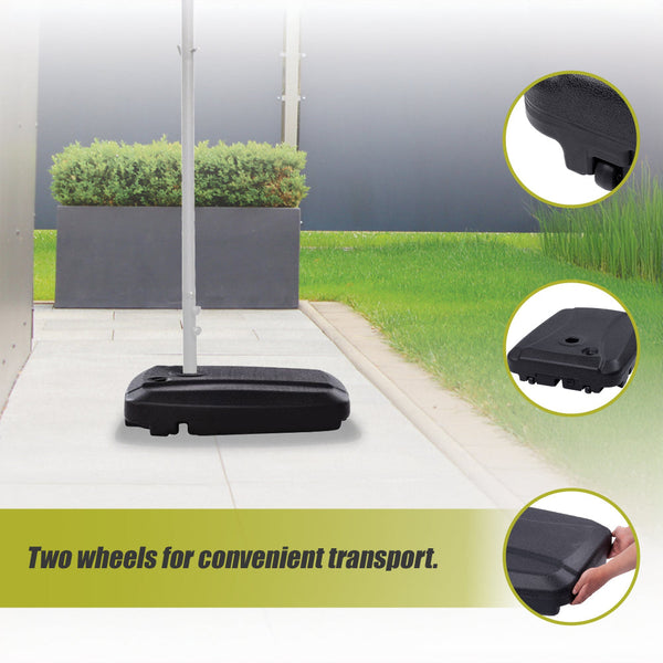 60X80cm Outdoor Umbrella Stand Base Sand/ Water Pod Round Portable Grip Patio Umbrellas