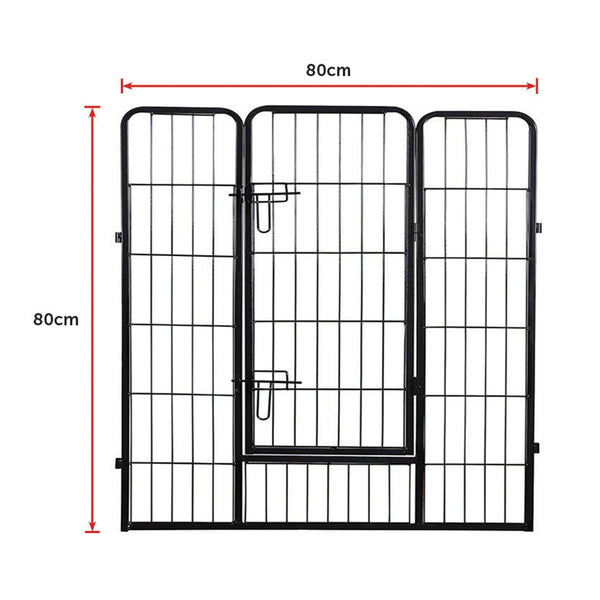 8 Panel Heavy Duty Pet Dog Playpen Puppy Exercise Fence Enclosure Cage Fences & Pens
