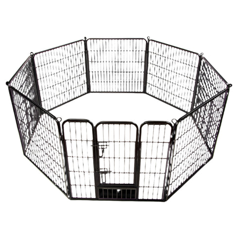 8 Panel Heavy Duty Pet Dog Playpen Puppy Exercise Fence Enclosure Cage Fences & Pens