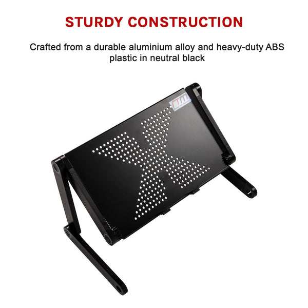 Aluminium Alloy Folding Laptop Computer Stand Desk Table Tray On Bed Mouse Stands Holders & Car Mounts