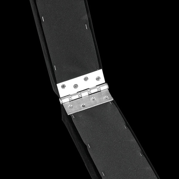 2.4M (8Ft) Gymnastics Folding Balance Beam Black Synthetic Suede Balance Beams